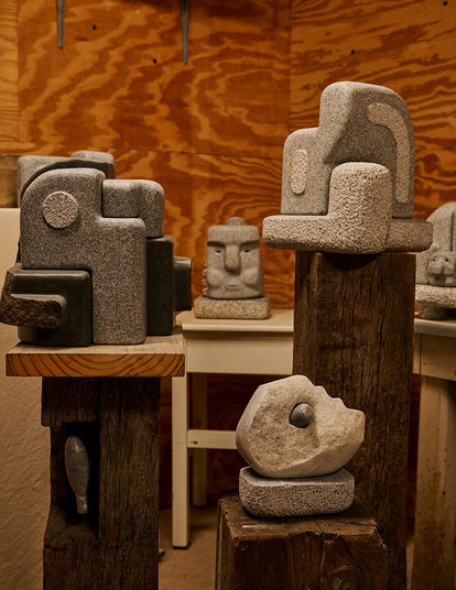 close up images of stone carvings