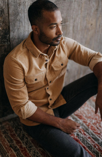 The Connor Shirt in Camel Cord