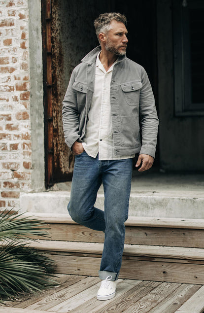 Editorial Panel: The Democratic Jean in Sawyer Wash Organic Selvage, Bottoms by Taylor Stitch