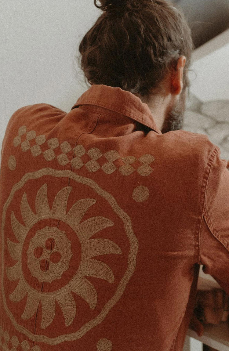 Daren wearing The Embroidered Ojai