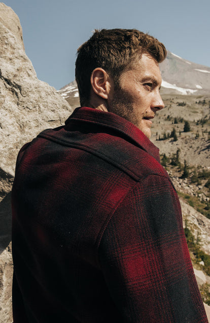 Editorial Panel: The Explorer Shirt in Cardinal Plaid, Wovens by Taylor Stitch