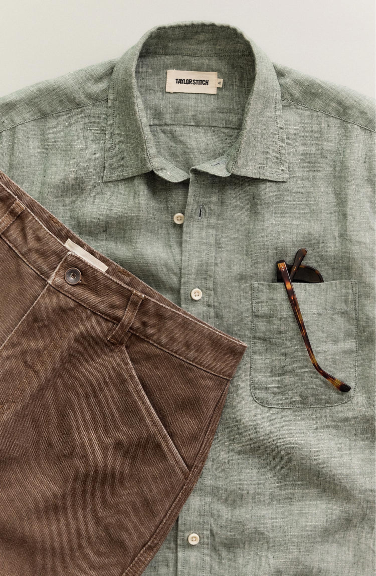 editorial flatlay featuring a Father's Day outfit kit