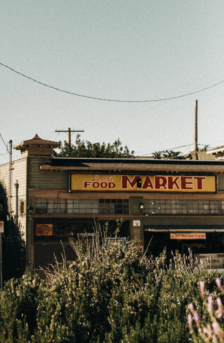 a vintage food market in california