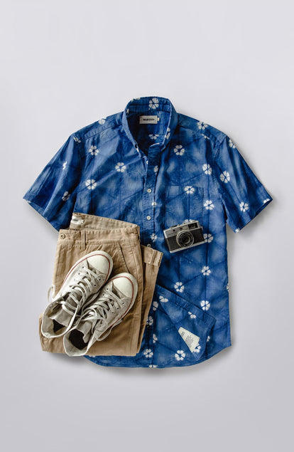 Outfit kit of The Short Sleeve Jack in Deep Navy Floral