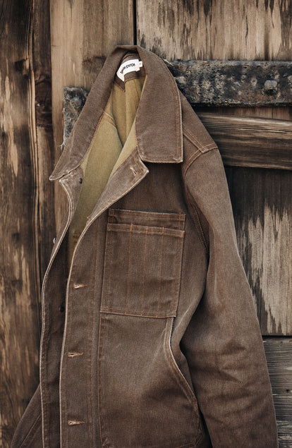 The Longshore Jacket in Aged Penny Chipped Canvas