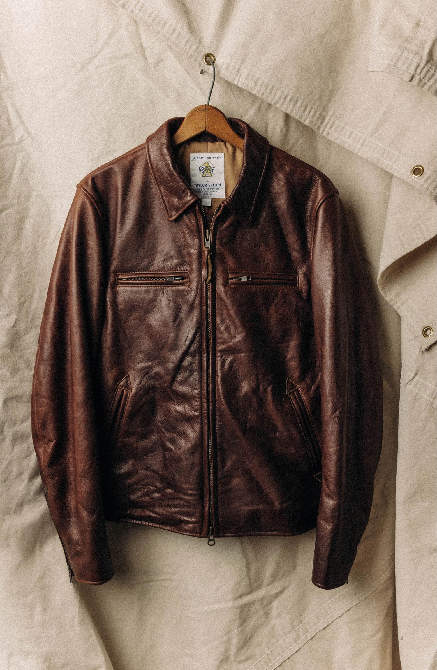 The Moto Jacket in Espresso Steerhide Men's Outerwear Taylor