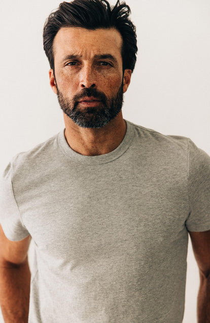 The Organic Cotton Tee in Heather Grey