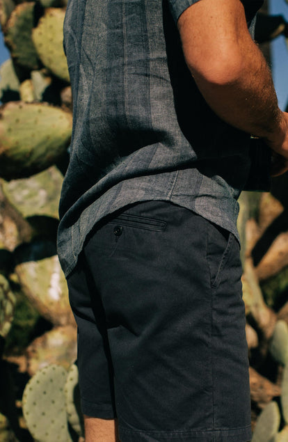 Editorial Panel: The Short Sleeve California in Dusk Stripe, Wovens by Taylor Stitch