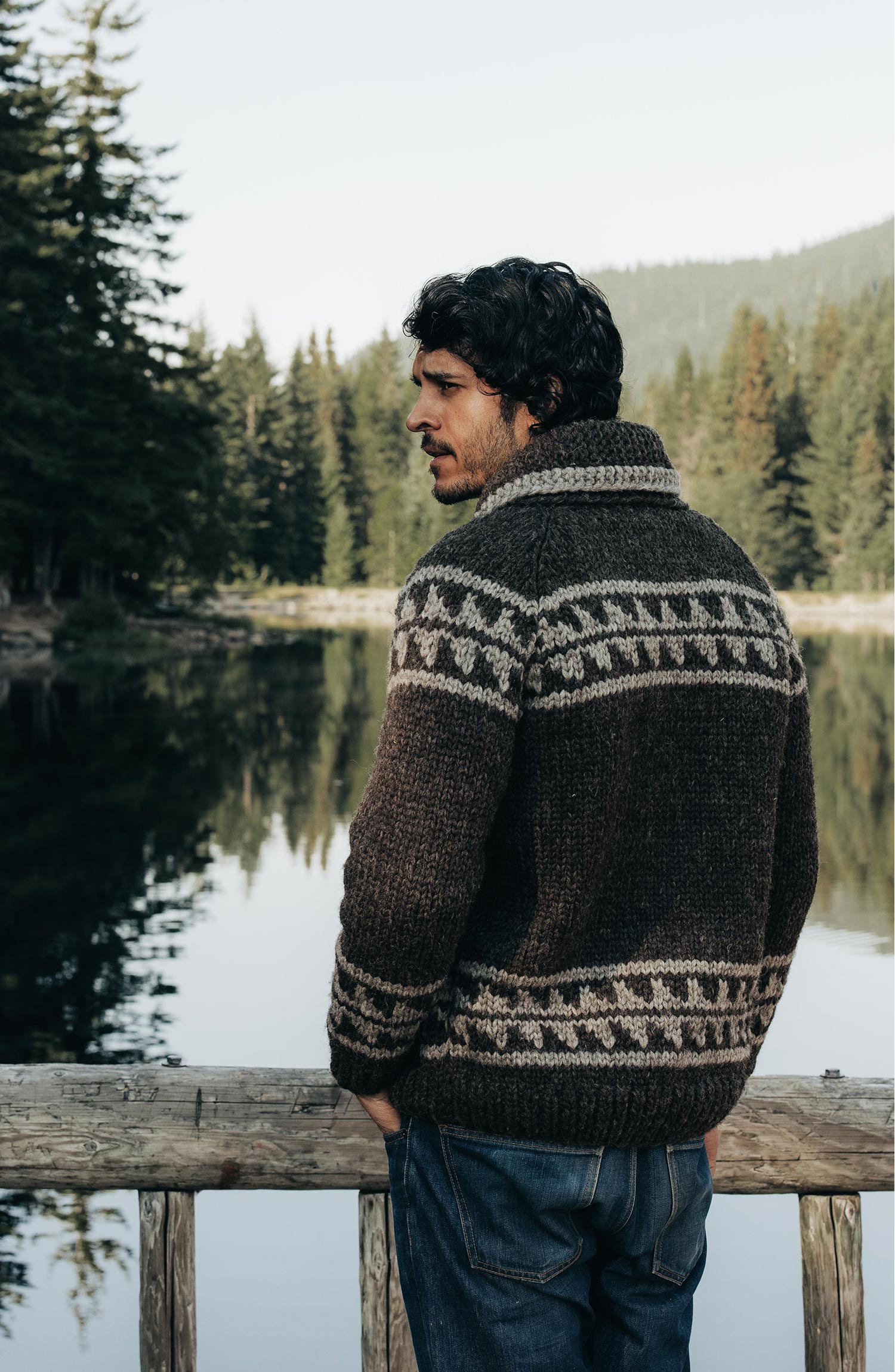 The Seawall Hand Knit Sweater in Mahogany Taylor Stitch