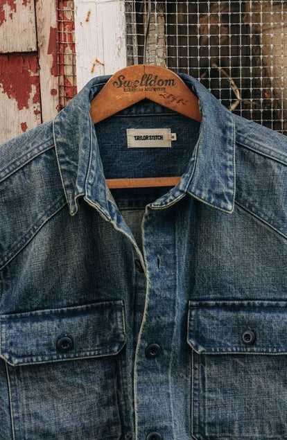 editorial image of The Shop Shirt in Sawyer Wash