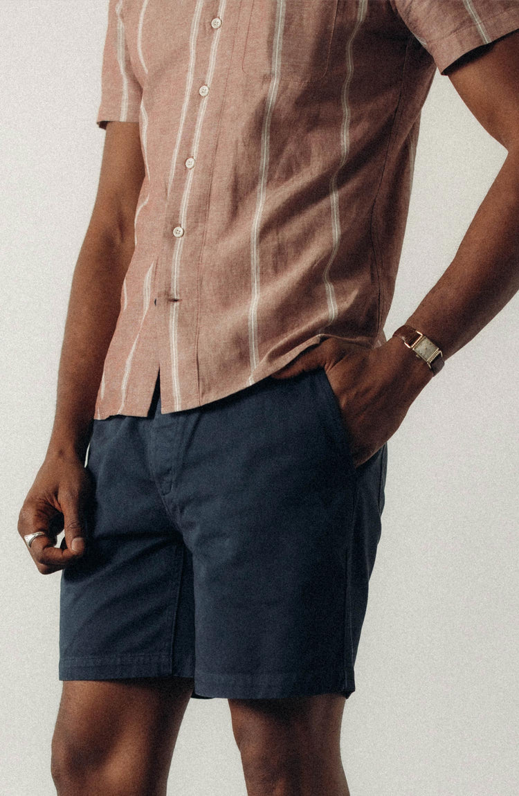 The Hawthorne Shirt in Dried Fig Stripe