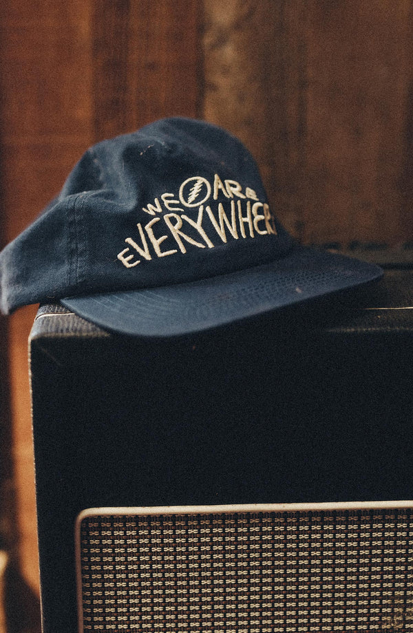 eeditorial image of The Mercer Cap in Delta Blue Twill on an amp