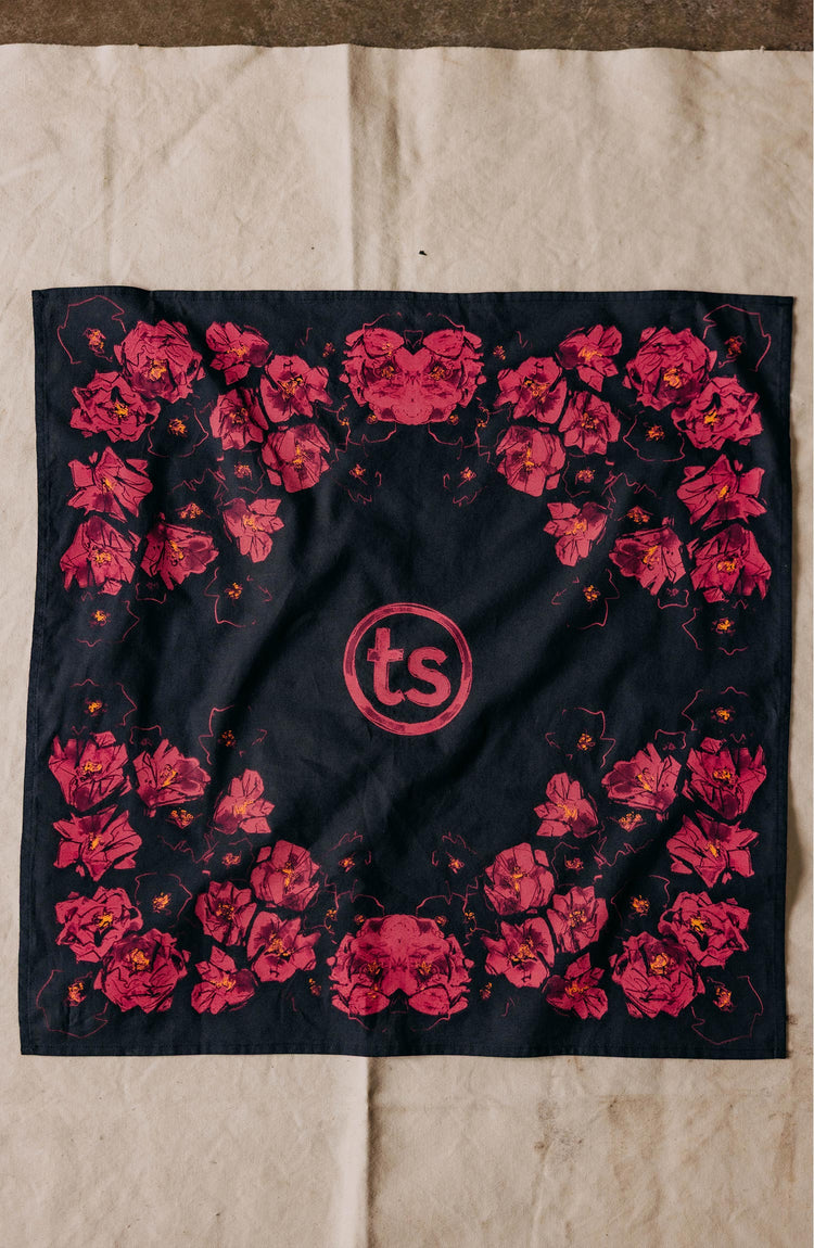 flatlay of The Bandana in Cactus Floral