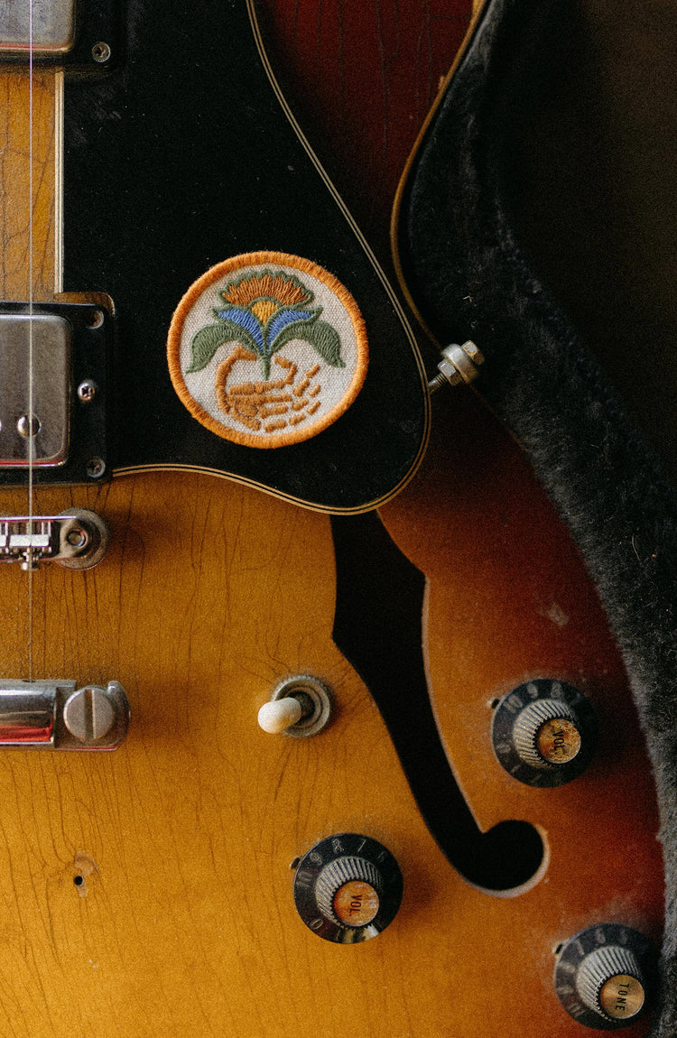 editorial image of flower patch for The Grateful Dead ‘65 Patch Set