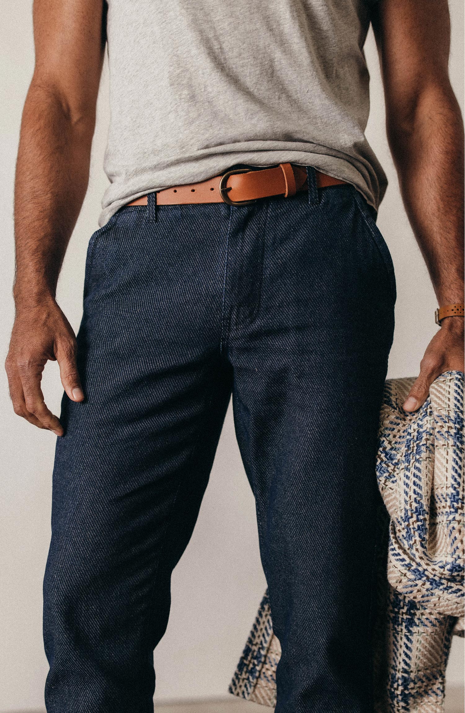 The Morse Pant in Rinsed Indigo Twill | Taylor Stitch