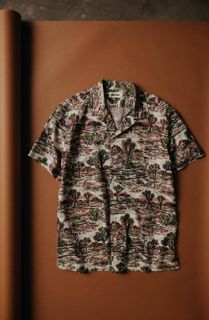 flatlay of The Davis Shirt in Desert Sunset