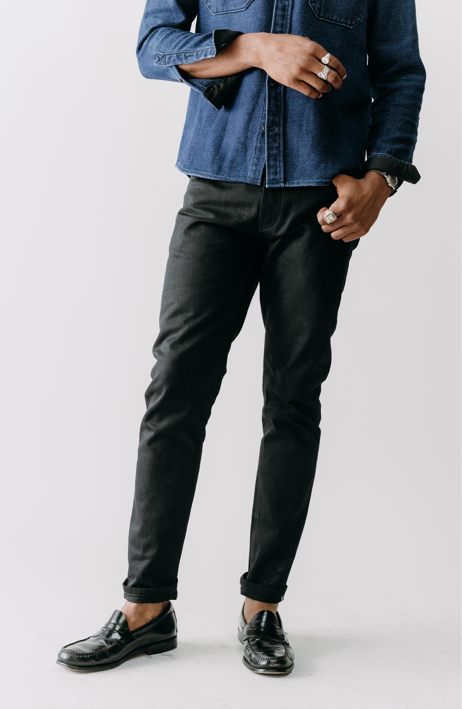 Supreme Rigid Slim Black Jean ブラックジーン Supreme Rigid Baggy Selvedge Jean (FW24) - $188