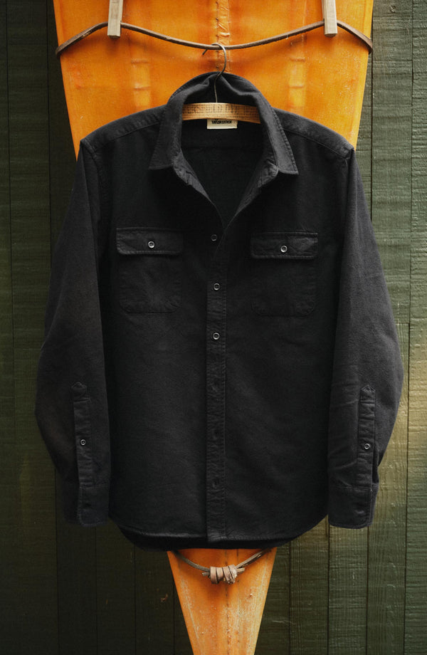folded flatlay of The Yosemite Shirt in Coal