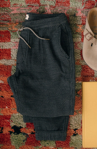The Apres Pant in Charcoal Sashiko