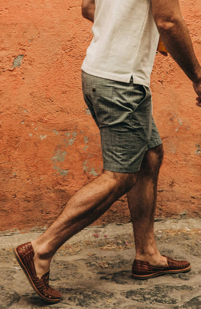 our guy rocking the apres shorts in mexico, cropped shot with text on the right