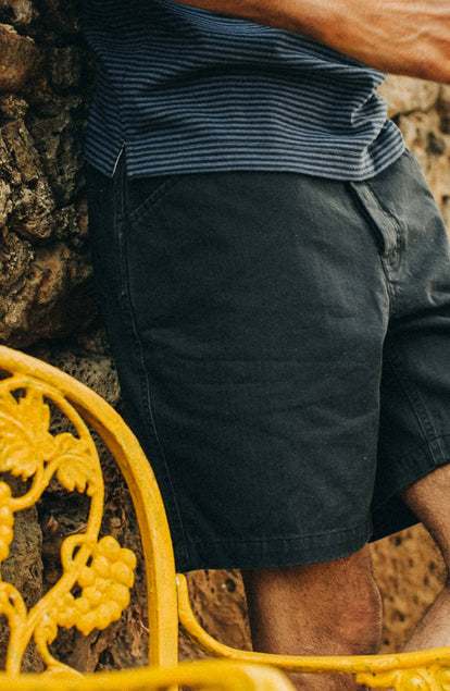 our guy rocking the camp shorts in mexico, cropped shot with text on the right