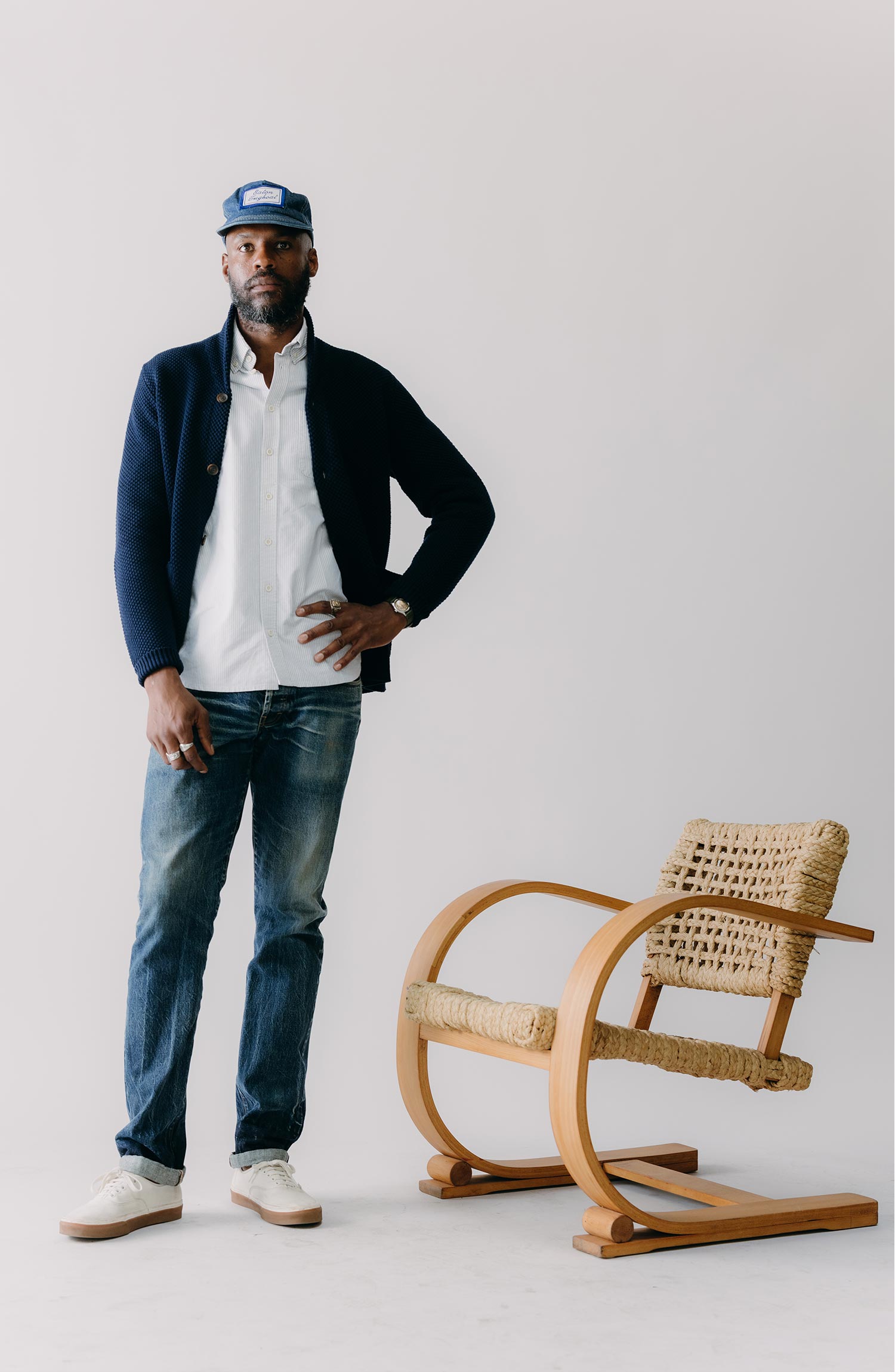 The Crawford Mens Cardigan Sweater in Navy | Taylor Stitch