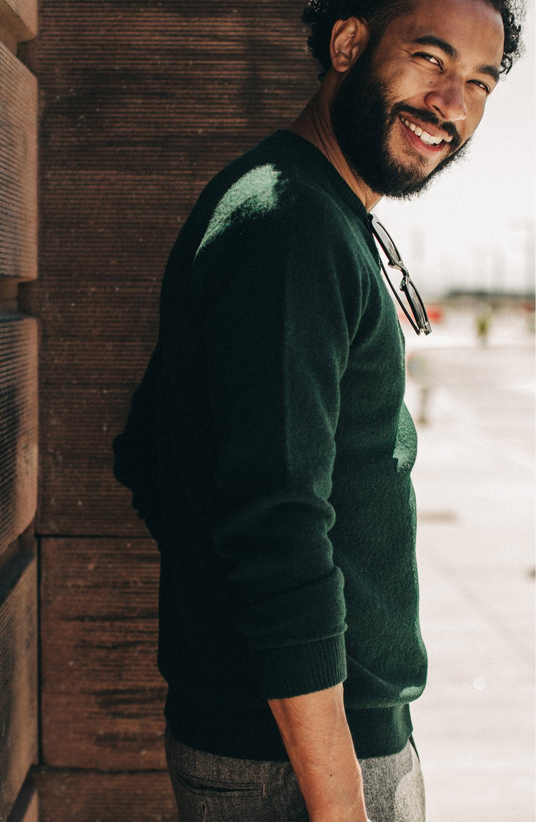 our guy rocking the double knit sweater in california”