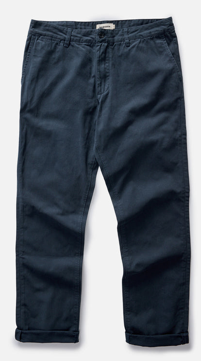 Flatlay photo of The Democratic Foundation Pant in Organic Navy