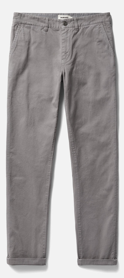 Flatlay photo of The Slim Foundation Pant in Organic Steeple Grey