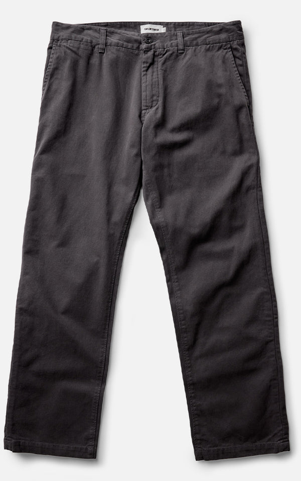 Flatlay photo of The Straight Foundation Pant in Organic Faded Black