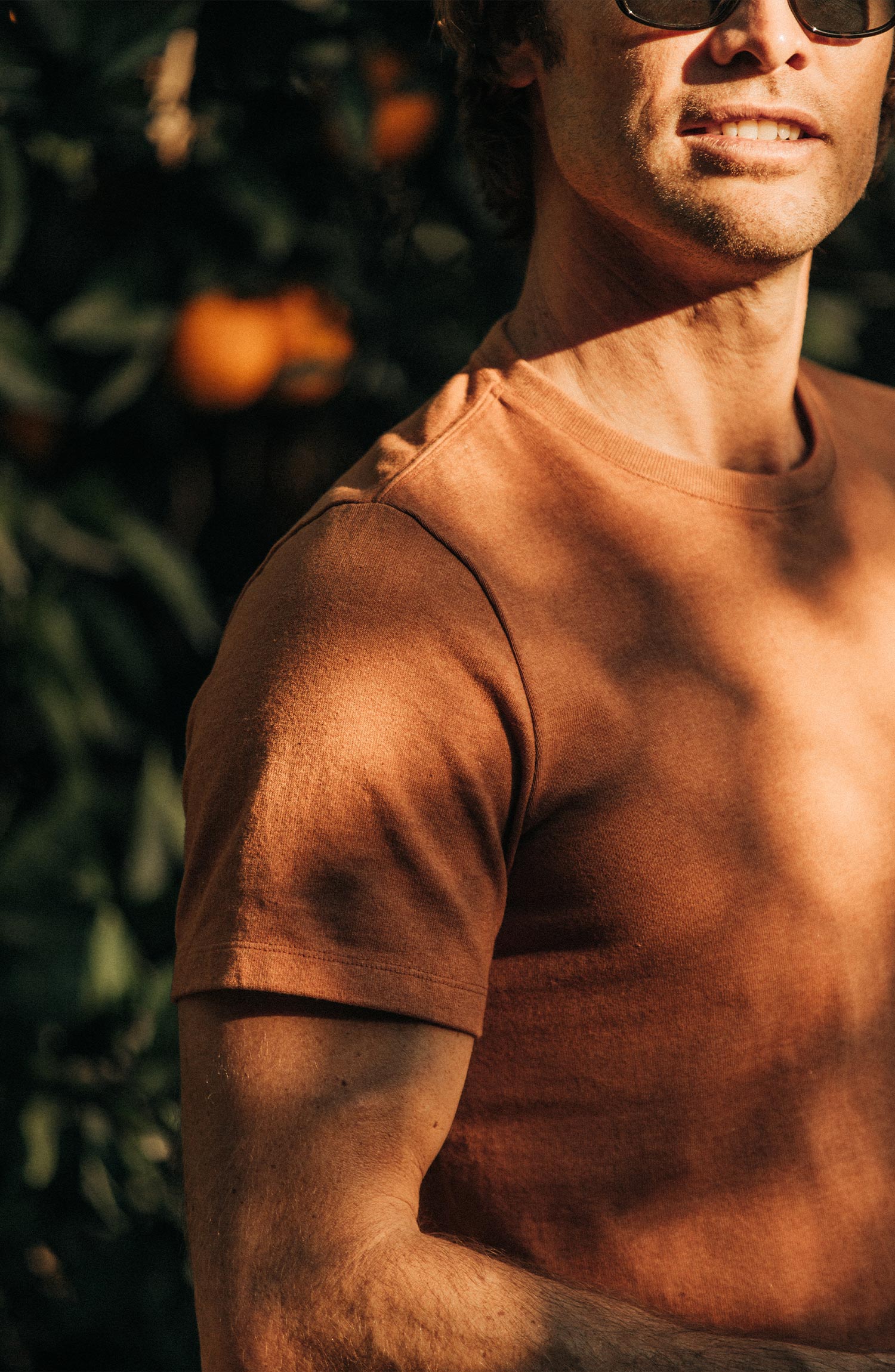 The Heavy Bag Tee in Apricot