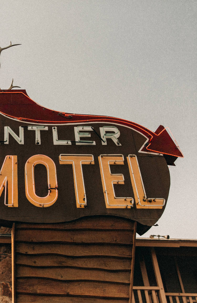 Shot of the antler motel