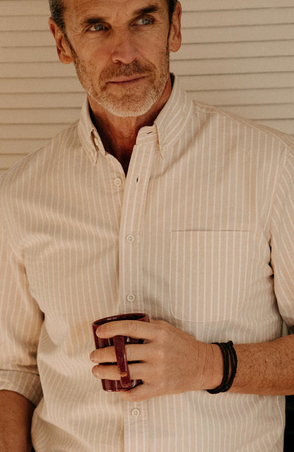 The Jack Oxford Shirt in Sunburn Stripe