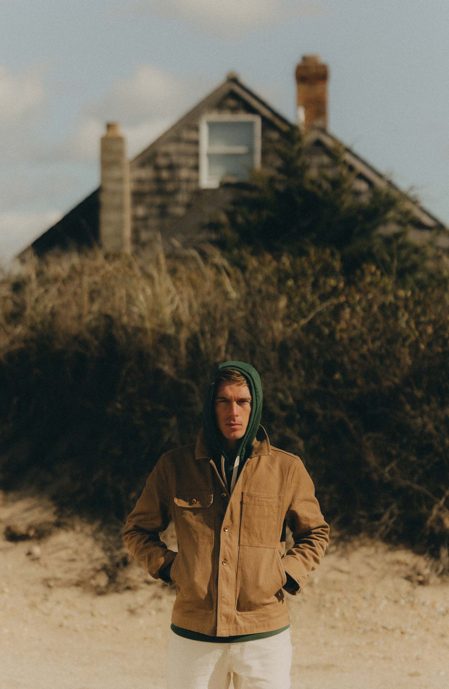 The Longshore Jacket in Tobacco Chipped Canvas | Taylor Stitch