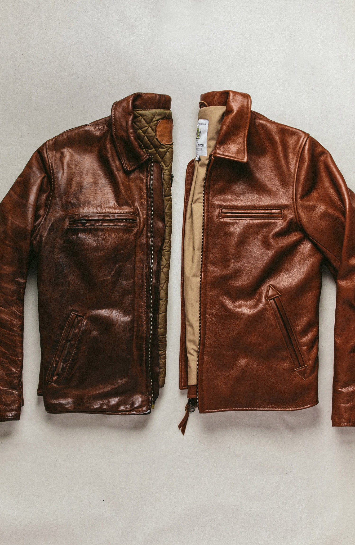 ジャケット・アウター taylor Civilian Edition: Phoenix Cowhide Leather Motorcycle Jacket