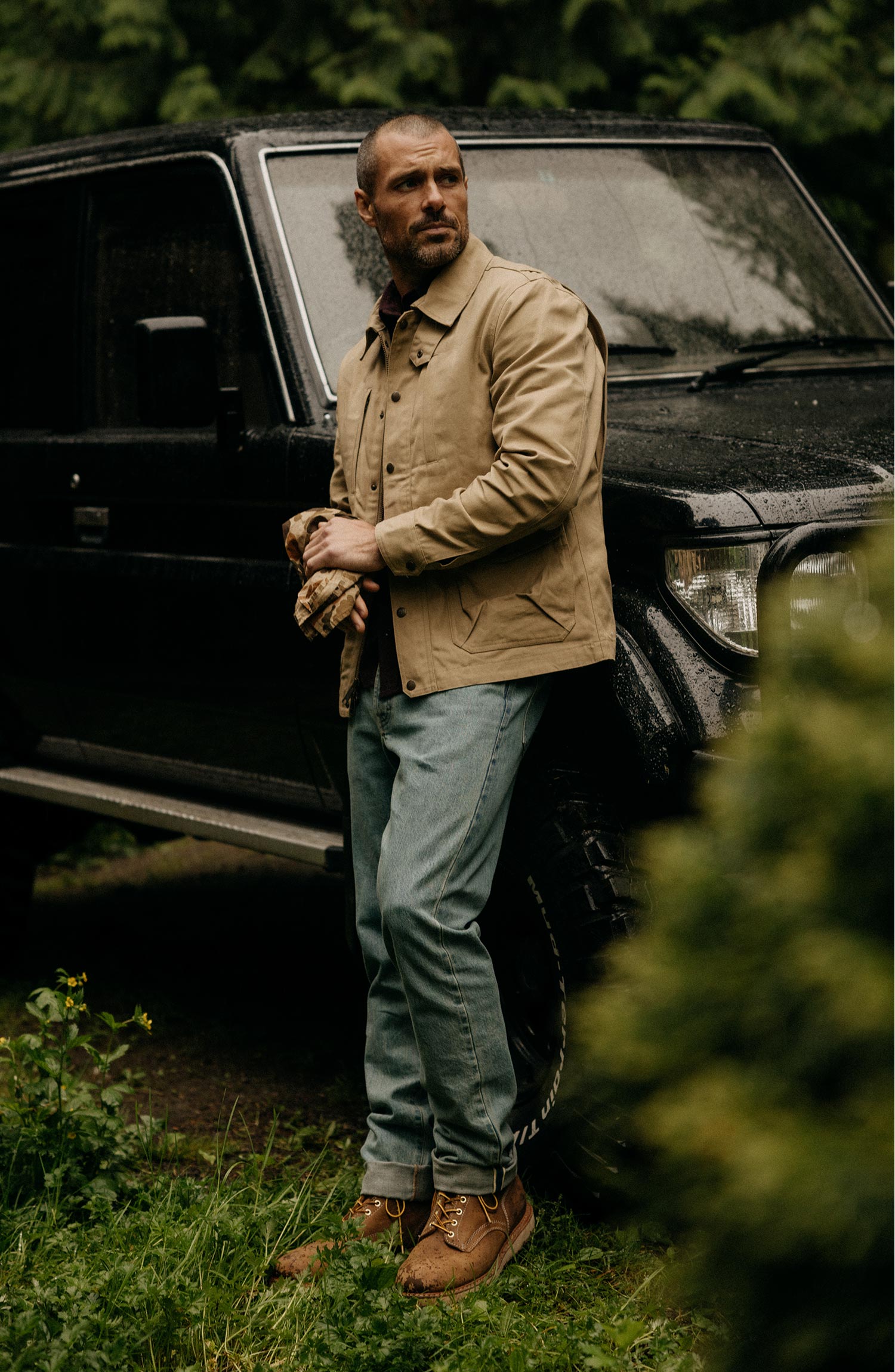 【Llife】 DOESKIN TAILORED JACKET & SLACKS Calvin Klein Solid Lux Peak Lapel Collar One Button Jacket