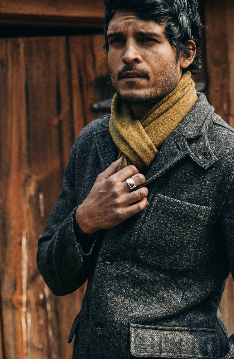 our guy wearing the scarf in Montana—environmental shot