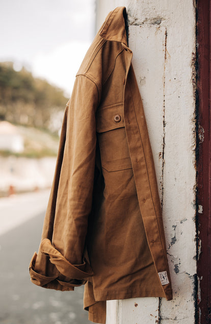 editorial image of The Shop Shirt in Cedar Boss Duck