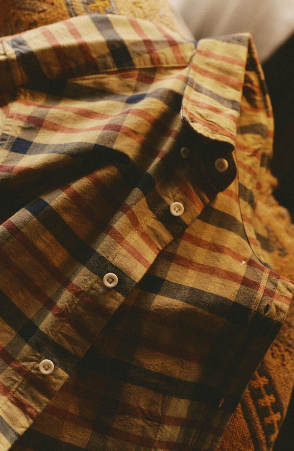 editorial flatlay of The Jack in Marsh Check Oxford
