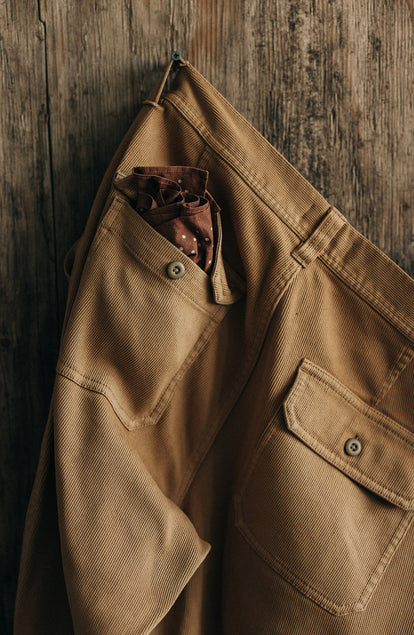 The Trail Pant in Light Khaki Bedford Cord