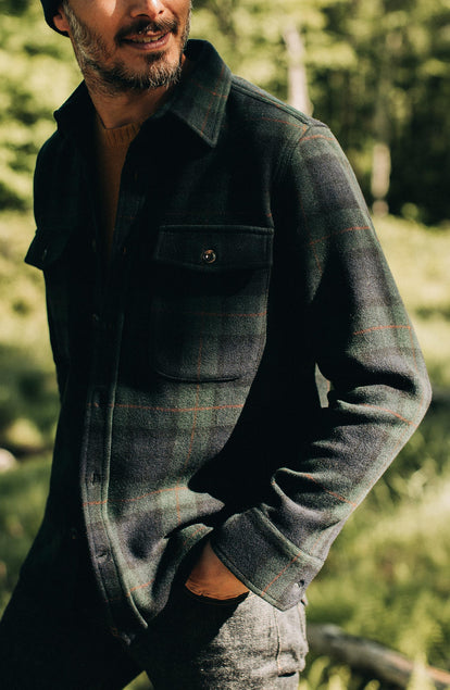 Editorial Panel: The Maritime Shirt Jacket in Saltwater Plaid, Wovens by Taylor Stitch