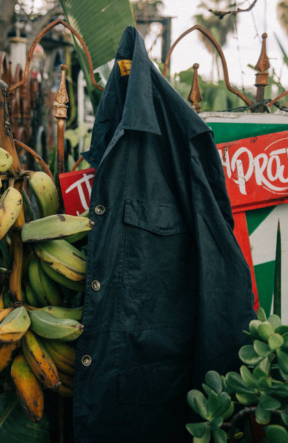 Editorial Panel: The Task Jacket in Waxed Navy, Outerwear by Taylor Stitch