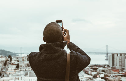 Photographing an SF city- and bay-scape, requisite bridge in the background!