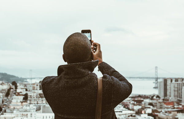 Photographing an SF city- and bay-scape, requisite bridge in the background!