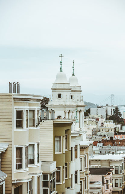 San Francisco rooftops.