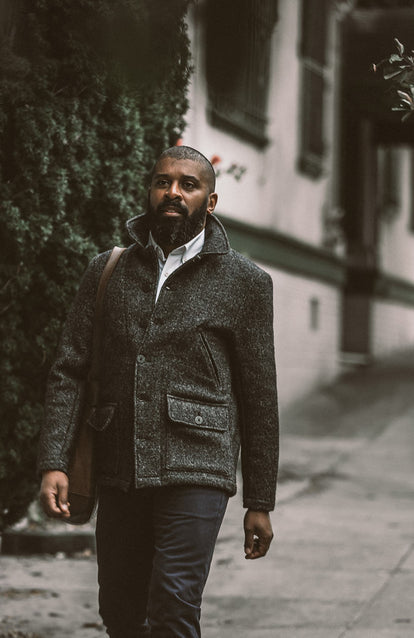Strolling the streets in the Submariner Jacket.