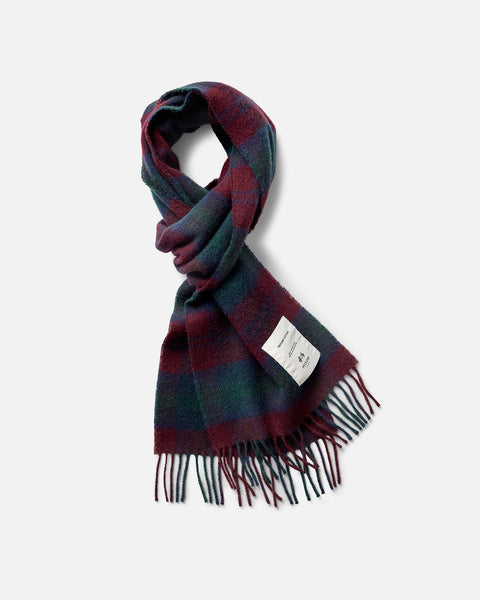 The Fireside Scarf in Currant Plaid | Taylor Stitch