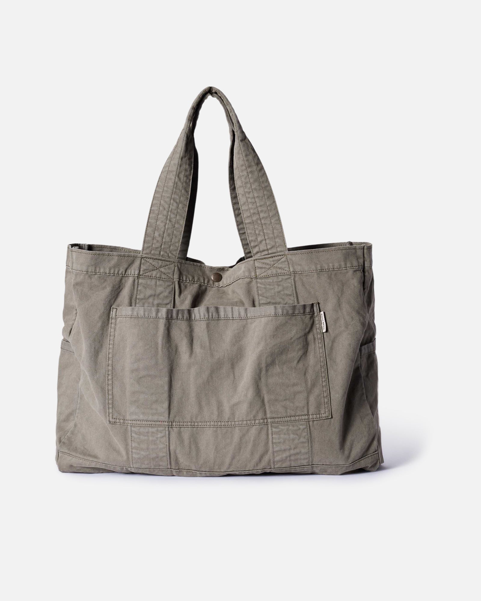 The Foundation Tote in Organic Smoked Olive: Featured Image, Accessories by Taylor Stitch