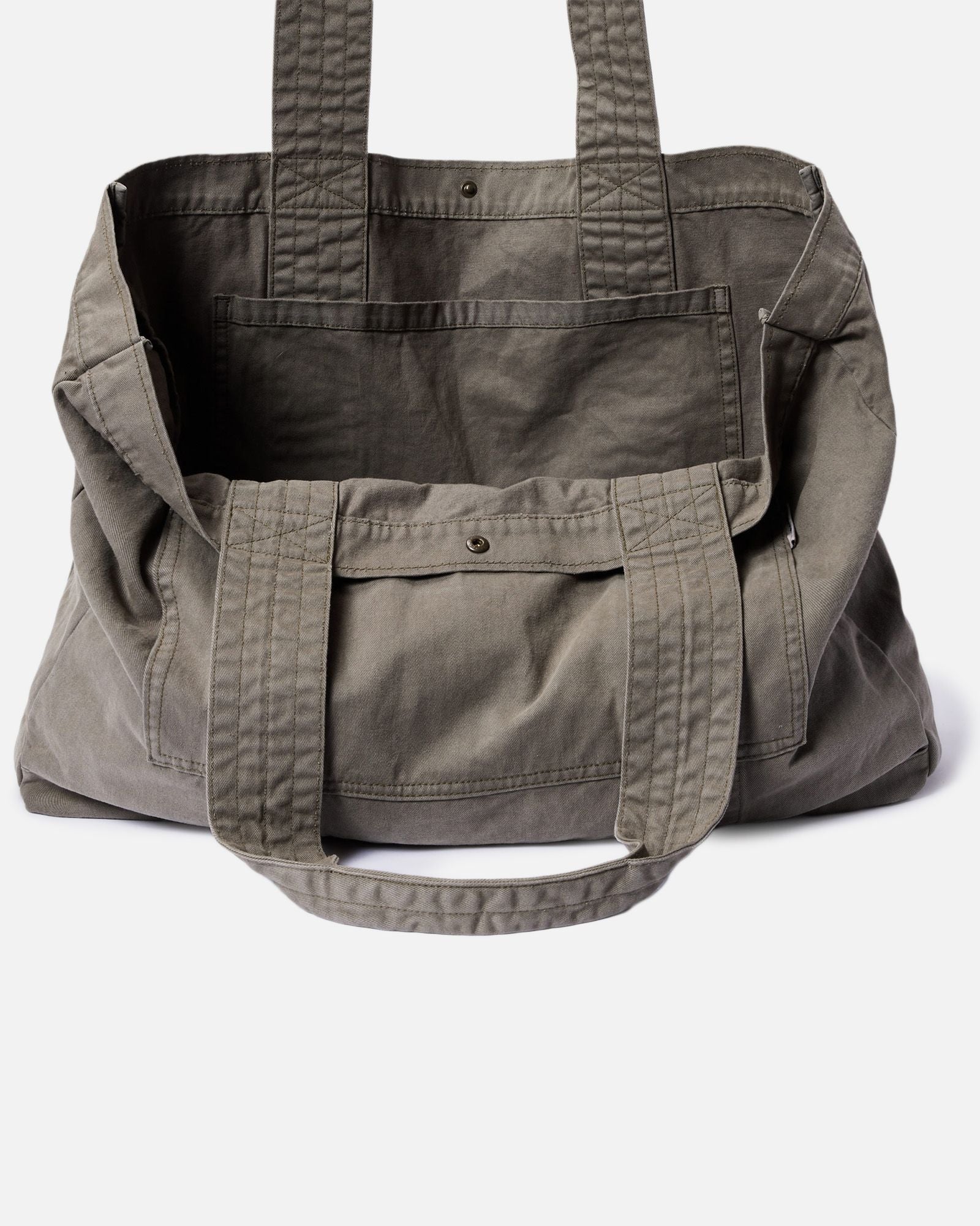 The Foundation Tote in Organic Smoked Olive: Alternate Image 7, Accessories by Taylor Stitch