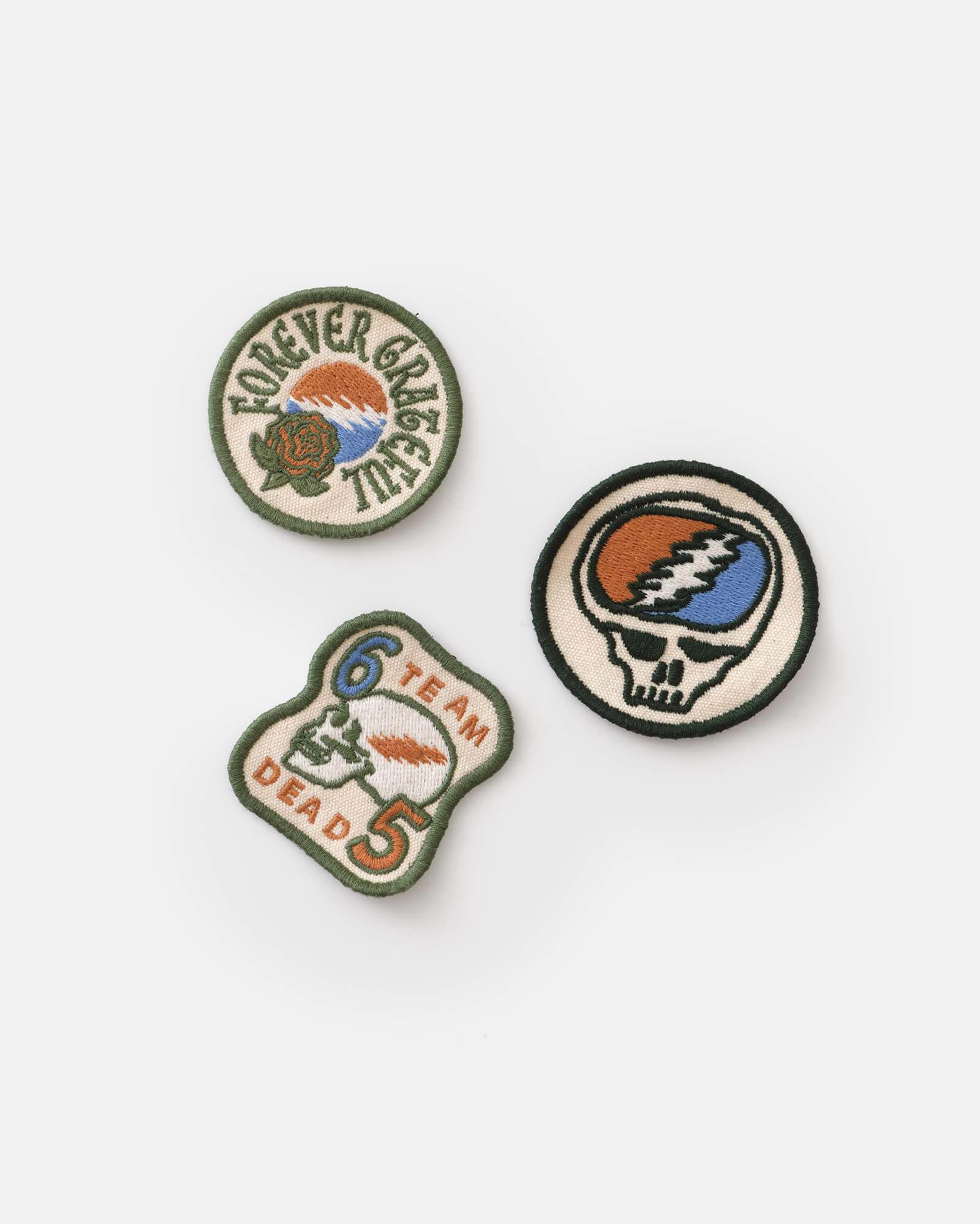 The Grateful Dead ‘65 Patch Set: Featured Image, Accessories by Taylor Stitch